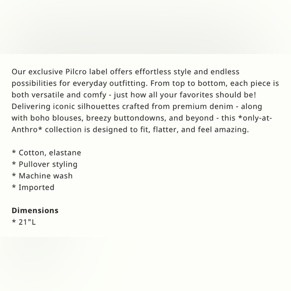 Pilcro Anthropologie Bustier Tank - Picture 10 of 10